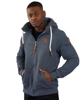 Wanakome Men’s Zeus Zip Hoodie – Dark Heather Gray