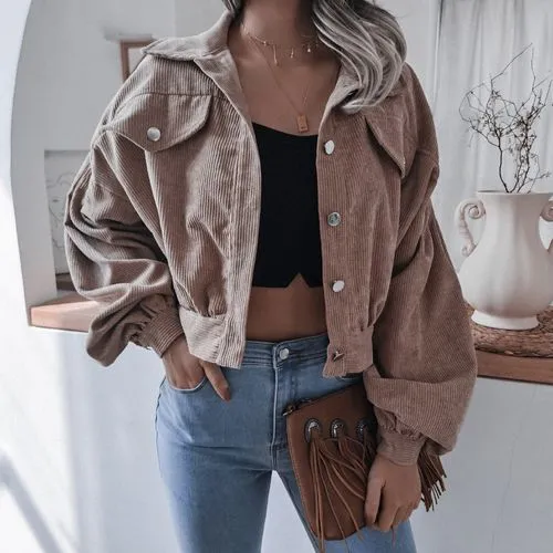 Women's Casual Solid Color Single Breasted Coat Jacket