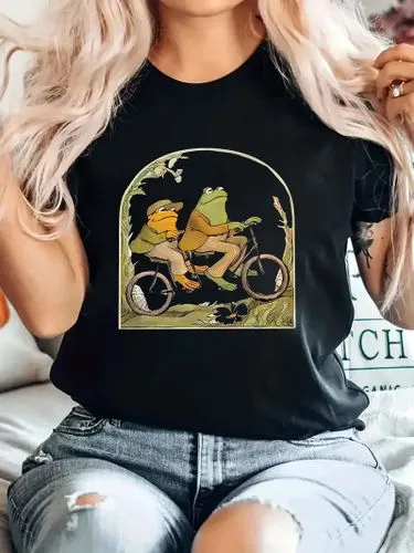 Women's T-shirt Short Sleeve T-Shirts Casual Frog