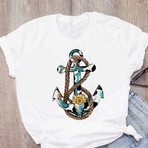 Women's T-shirt Short Sleeve T-shirts Printing Casual Letter