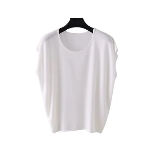 Women's T-shirt Sleeveless T-shirts Elegant Solid Color