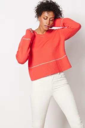 Wool Cashmere Vneck Sweater