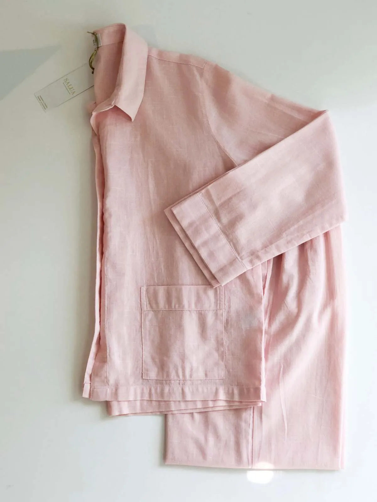 Woven Patch Pocket Pajamas